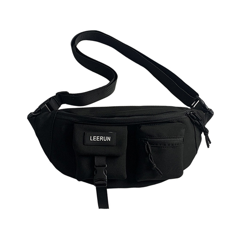 2022新款潮牌男夏季尼龙布潮斜挎包 单色空间男士包袋