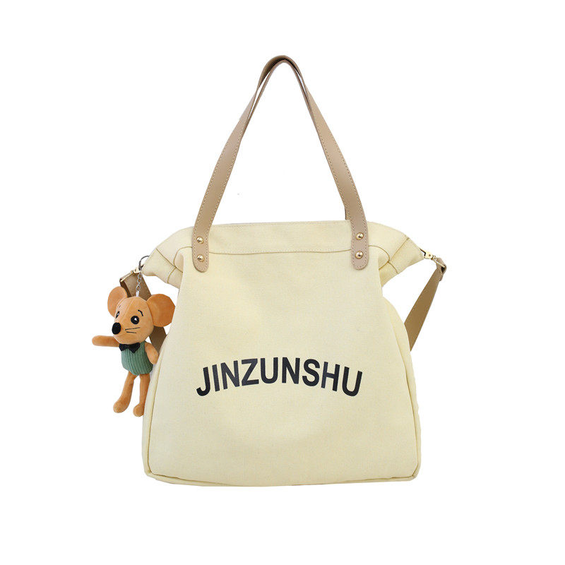 日系韩版ins帆布女高中感斜挎小包 单色空间女士包袋