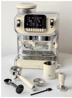 Stelang/雪特朗 AC-517E咖啡机意式全半自动家用小型奶泡研磨一体