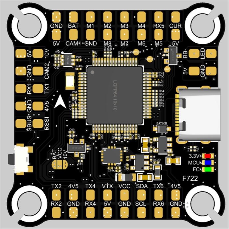 F722V3飞塔飞控电调FPV穿越机航模配件电调无人机控制系列 - 图1