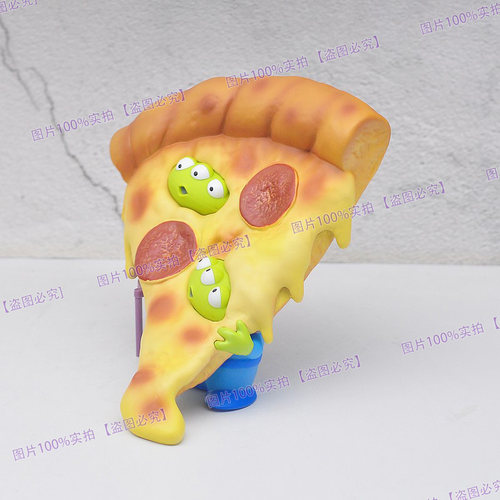 玩具总动员三眼仔三眼怪汉堡披萨潮玩手办桌面摆件模型玩偶礼物-图0