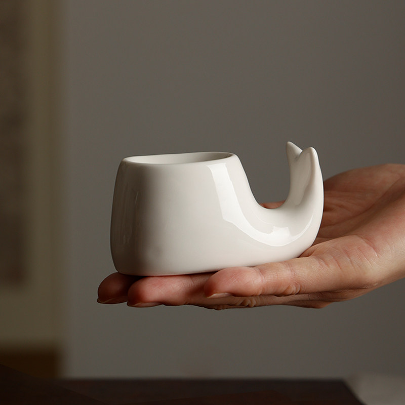 陶瓷鲸鱼笔搁 墨碟文镇 文房四宝书法练字多功能批发书法陶瓷器笔搁镇纸镇摆件,淘宝优惠券,粉丝福利购,淘宝优惠卷