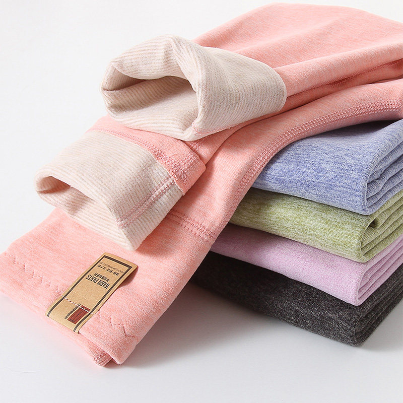 儿童高腰秋裤男童加厚保暖裤女童内穿德绒打底裤冬中大童童装裤子