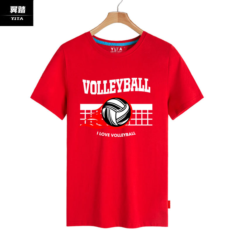 排球俱乐部中国女排体育短袖t恤衫 翼踏服饰T恤