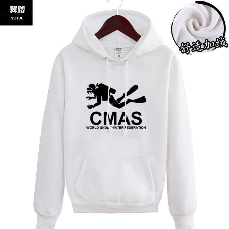 潜水爱好者padi连帽卫衣男女 翼踏服饰卫衣