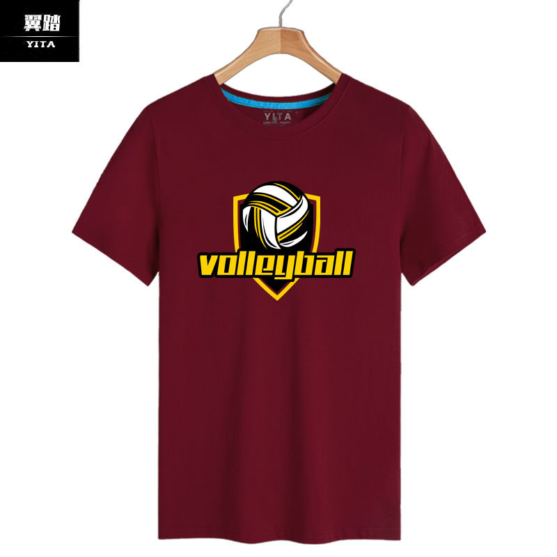 排球俱乐部中国女排体育短袖t恤衫 翼踏服饰T恤