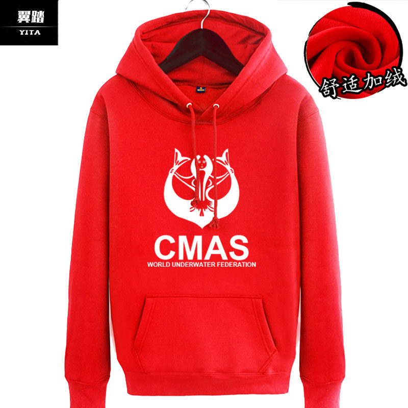 潜水爱好者padi连帽卫衣男女 翼踏服饰卫衣