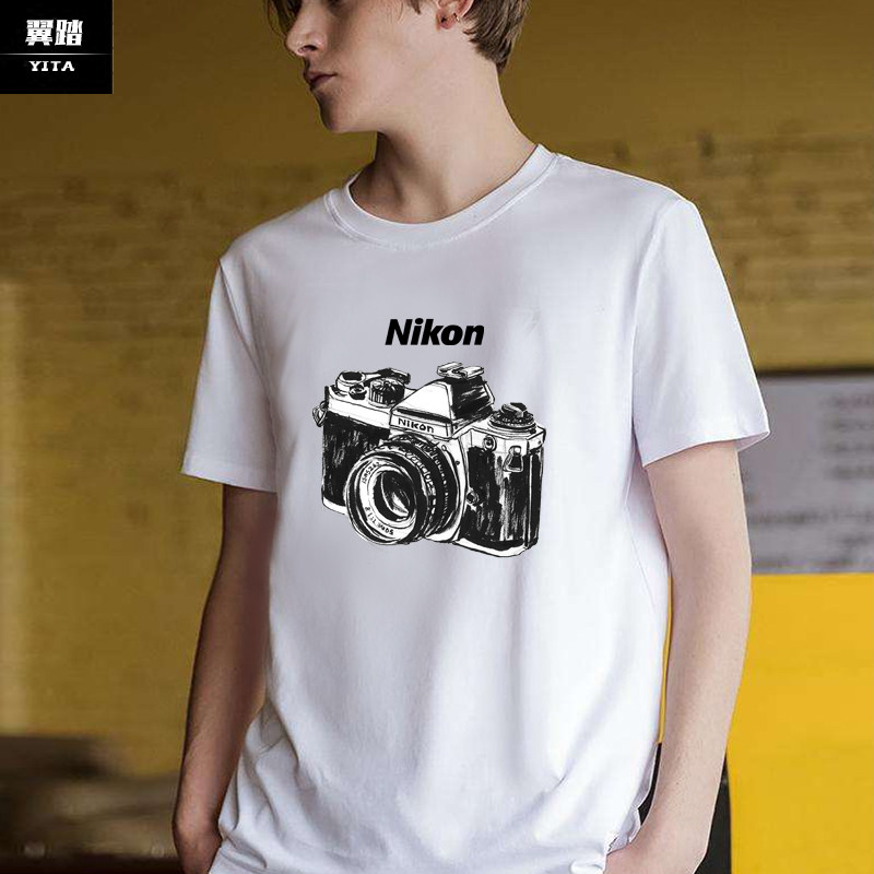 可定制尼康爱好者尼康fm2短袖相机 翼踏服饰T恤