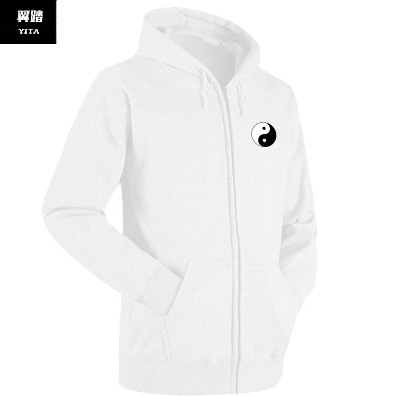 太极拉链开衫男女创意中国风卫衣 翼踏服饰卫衣