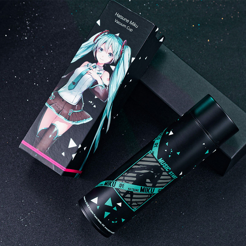 初音未来智能保温杯幸运石水杯子 幸运石玩具动漫水杯/居家/百货