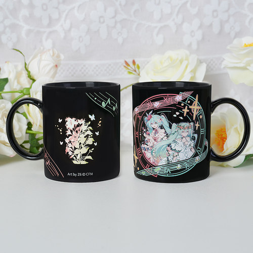初音未来水杯子幸运石正版联名二次元周边miku马克杯v家联动谷子 - 图1