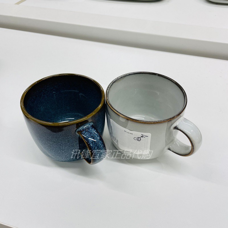 IKEA宜家正品格拉德里杯北欧风咖啡杯石瓷杯马克杯加厚370 喝水杯 - 图1