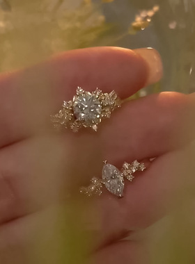 洛熙寺珠宝S925银日常时尚气质款5*10mm马眼仿真钻欧美跨境速卖通