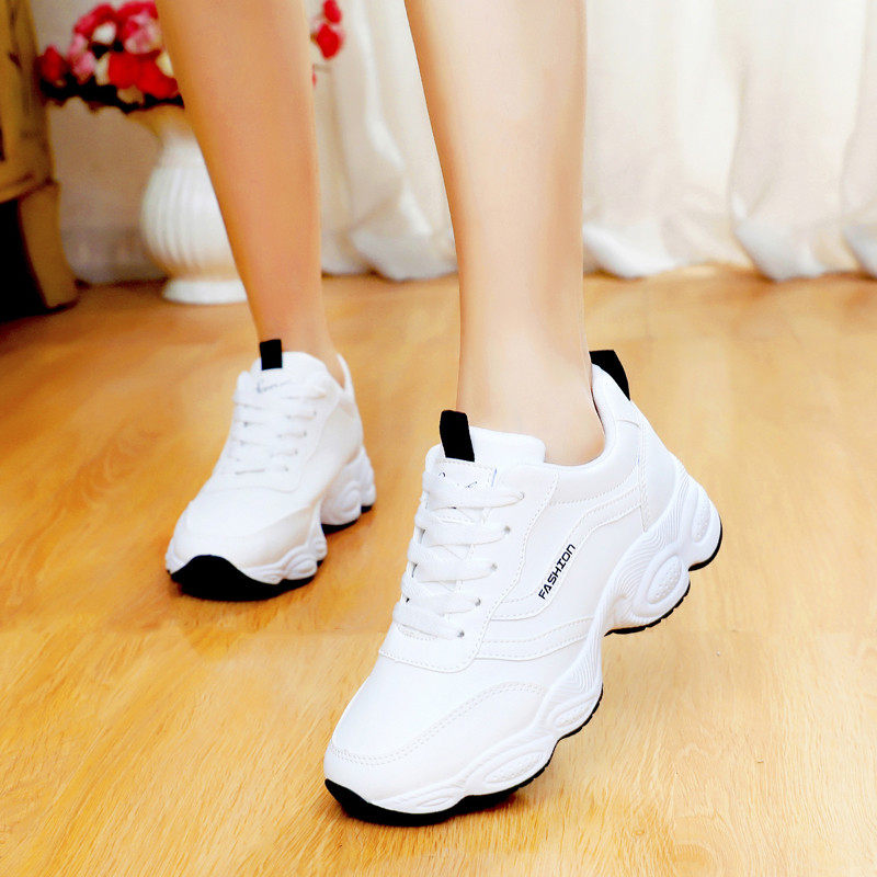 2025新款秋季小白鞋老爹百搭运动初中学生板鞋女跑步旅游球鞋韩版,淘宝优惠券,粉丝福利购,淘宝优惠卷