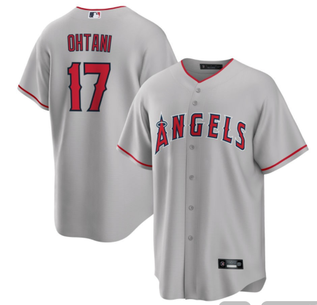 LA Angels天使队棒球服17号OHTANI 道奇队大谷翔平球衣比赛服刺绣 - 图1