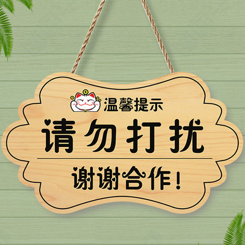 请勿打扰挂牌可定制工作休息上课会议中免打扰门牌私人场所提示牌 - 图0
