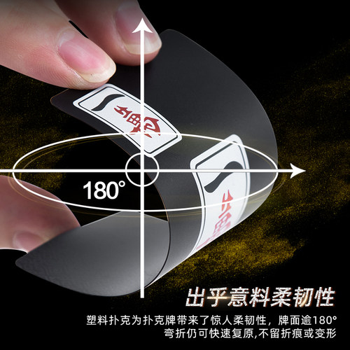 防水纸牌麻将牌扑克牌磨砂加厚塑料旅行便携家用手搓迷你纸麻将牌 - 图1