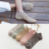 Vớ cotton nam vớ ngắn bốn mùa dày dây chuyền phong cách Harajuku vớ vớ khử mùi vớ Nhật Bản miễn phí nhập cảnh - Vớ bông tất bông dài đến gối Vớ bông