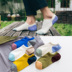 Vớ cotton nam vớ ngắn bốn mùa dày dây chuyền phong cách Harajuku vớ vớ khử mùi vớ Nhật Bản miễn phí nhập cảnh - Vớ bông tất bông dài đến gối Vớ bông