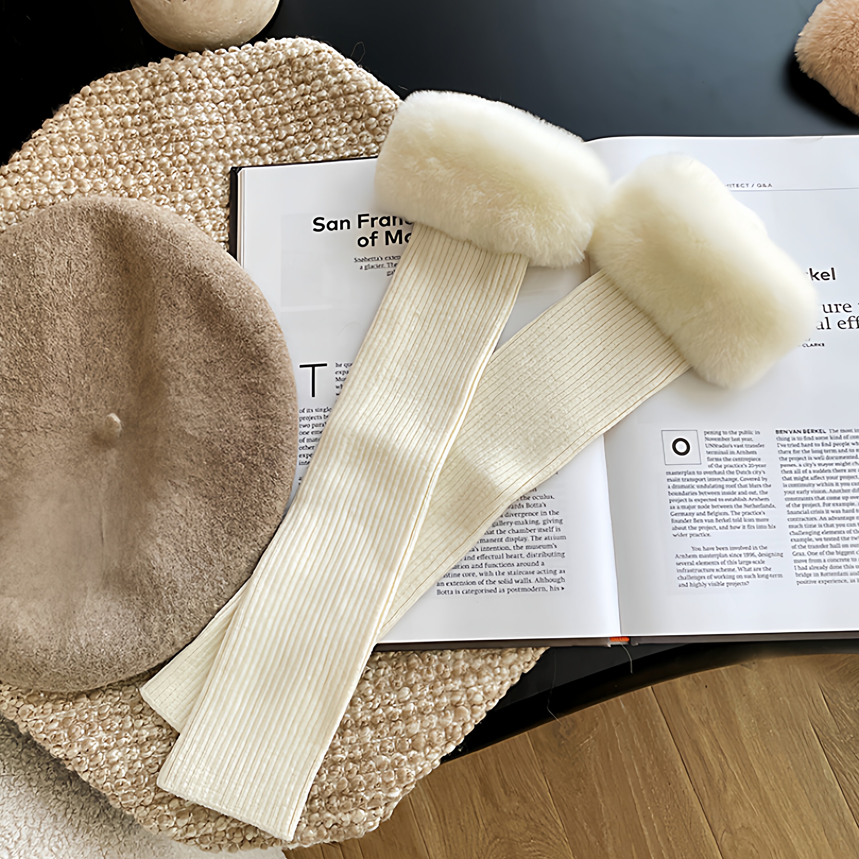 针织袖套女秋冬季獭兔毛露指保暖加长手套皮草毛线假袖子护胳膊套,淘宝优惠券,粉丝福利购,淘宝优惠卷