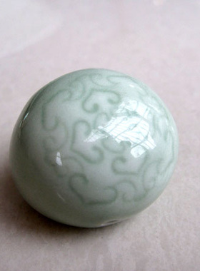 陶瓷全新元宝冰裂玲珑花纹项圈