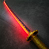 Smoke glows and changes color Nichirin sword Demon Slayer cos props Jiguoyuan one wooden sword bamboo children's toy knife