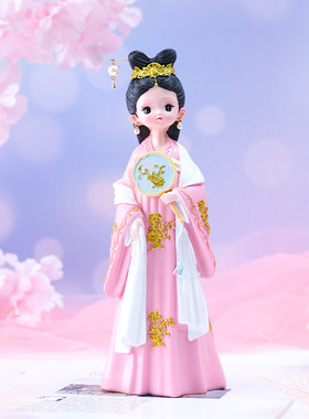 古风房间书柜梳妆台蛋糕装饰摆件