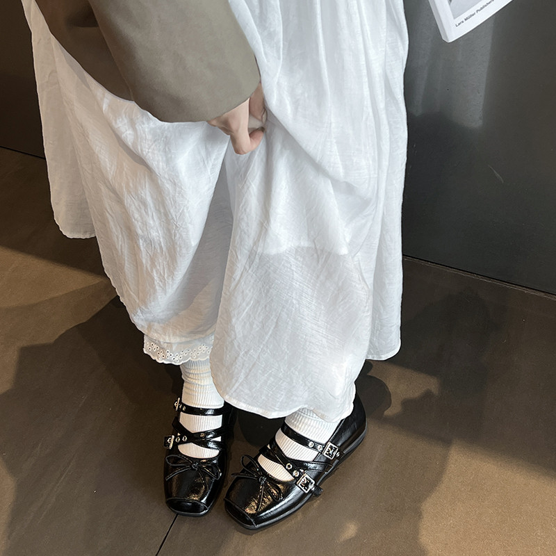 小个子内增高浅口芭蕾舞鞋单鞋女2025新款法式方头蝴蝶结玛丽珍鞋,淘宝优惠券,粉丝福利购,淘宝优惠卷