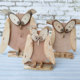 Creative small puppet owl wooden props kindergarten Internet celebrity window clothing display log decoration crafts