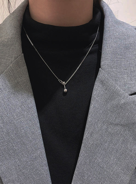 摩登女孩别致不简单项链925纯银