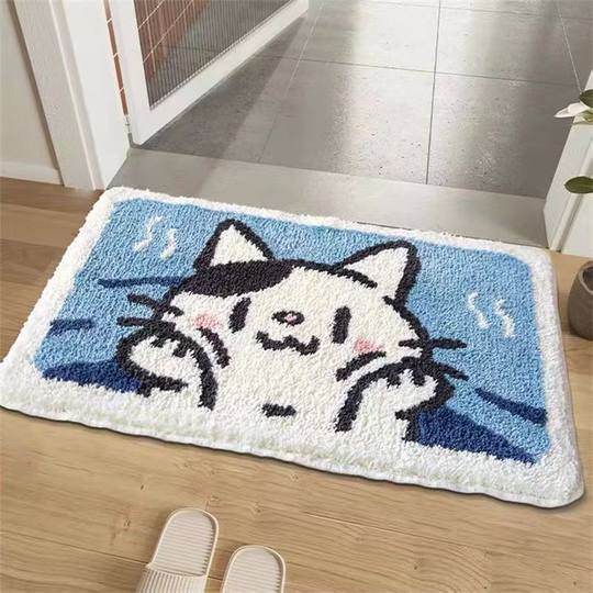 Cartoon bathroom bathroom absorbent floor mat entry anti-slip