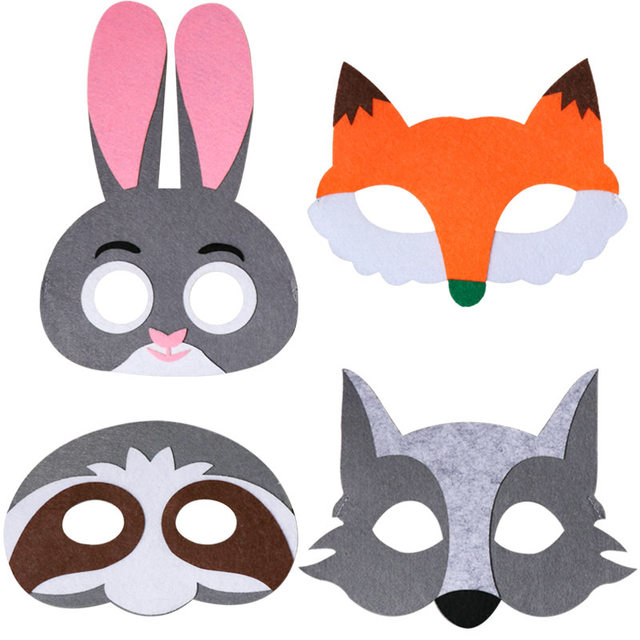 ວັນເດັກນ້ອຍ Animal Nonwoven Mask Forest Family Parent-child