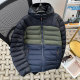 2025 winter spliced contrasting down cotton coat men's thickened retro windproof hooded bread jacket cotton jacket 2025 winter spliced contrasting down cotton coat men's thickened retro windproof hooded bread jacket cotton jacket