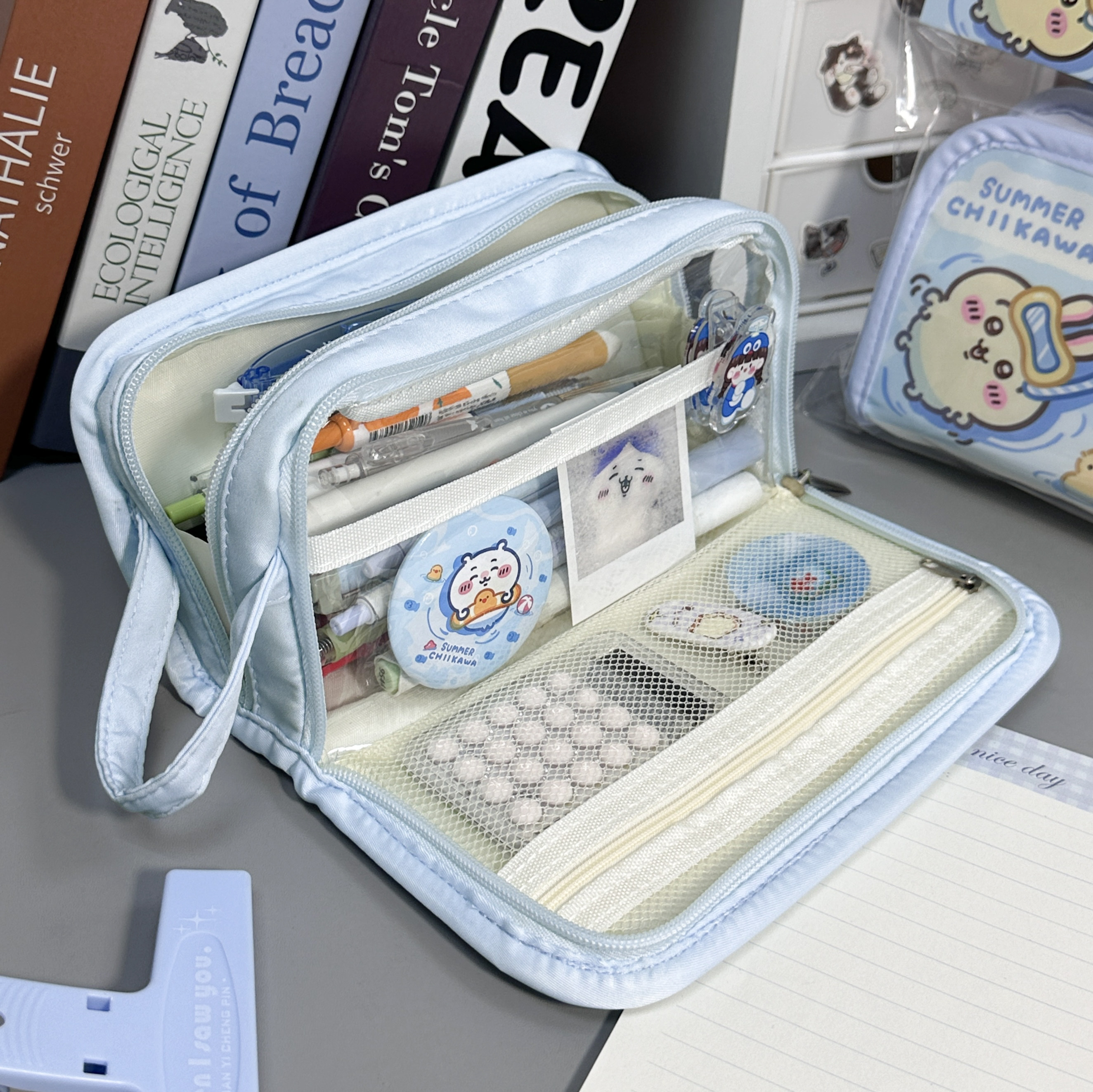 可爱小八乌萨奇2025新款笔袋大容量文具铅笔盒女高颜值初高中学生,淘宝优惠券,粉丝福利购,淘宝优惠卷