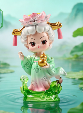 妈祖上上签可爱古风海神娘娘平安吉祥桌面小摆件国潮文创生日礼物