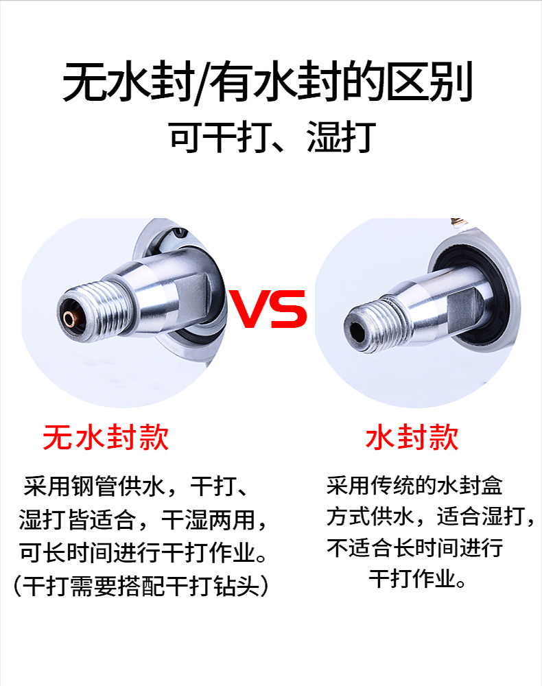 东成钻孔机水钻机轻型水转打孔打洞器电动开孔空调大功率东城钻机 - 图2