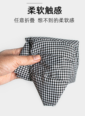 休闲日系千鸟格渔夫帽