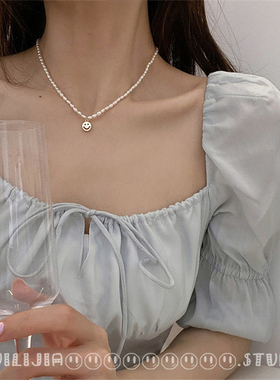 法式复古超仙爱心天然淡水珍珠