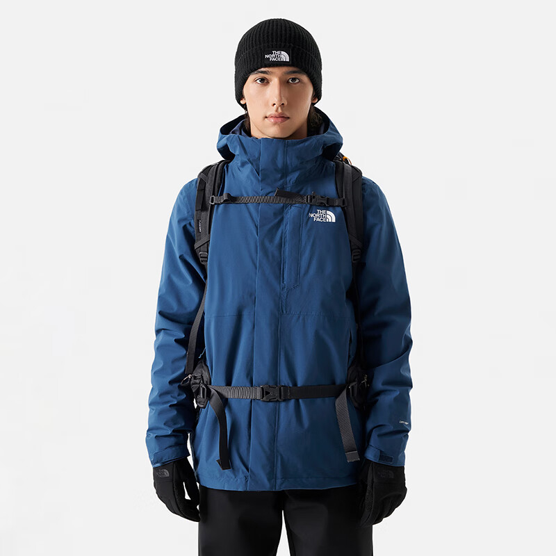 TheNorthFace北面冲锋衣男三合一外套户外防风衣防水夹克2023新款