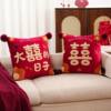 Newlywed wedding pillow, wedding couple, wedding room decoration set, gift for newlyweds, living room sofa bed