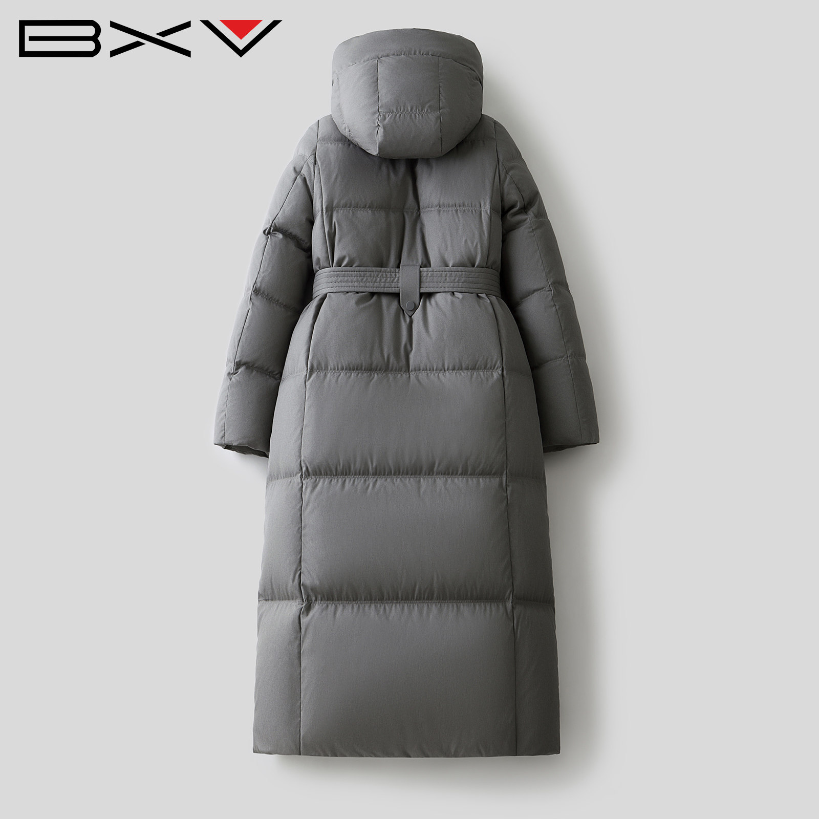 BXV系带连帽羽绒服女中长款2025冬新款高充绒显瘦防风保暖长外套,淘宝优惠券,粉丝福利购,淘宝优惠卷