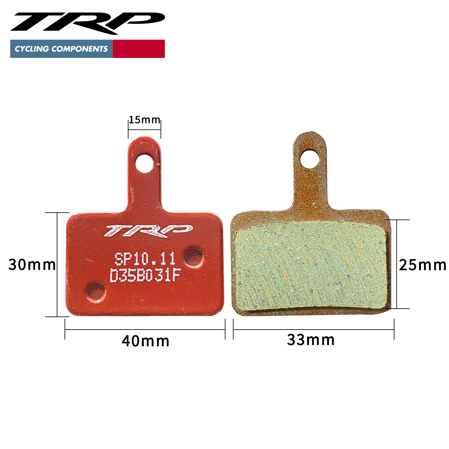 TRP二活塞来令片金属树脂刹车夹公路车线拉碟刹SP10.11来令片 - 图0