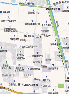 2026新款郑州市城区地图办公室挂图高清防水墙壁装饰实物推荐定制
