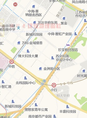 超大巨幅南京市区订制新版地图