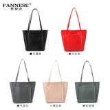 Вместительная и большая модная сумка на одно плечо, 2020, из натуральной кожи, яркий броский стиль