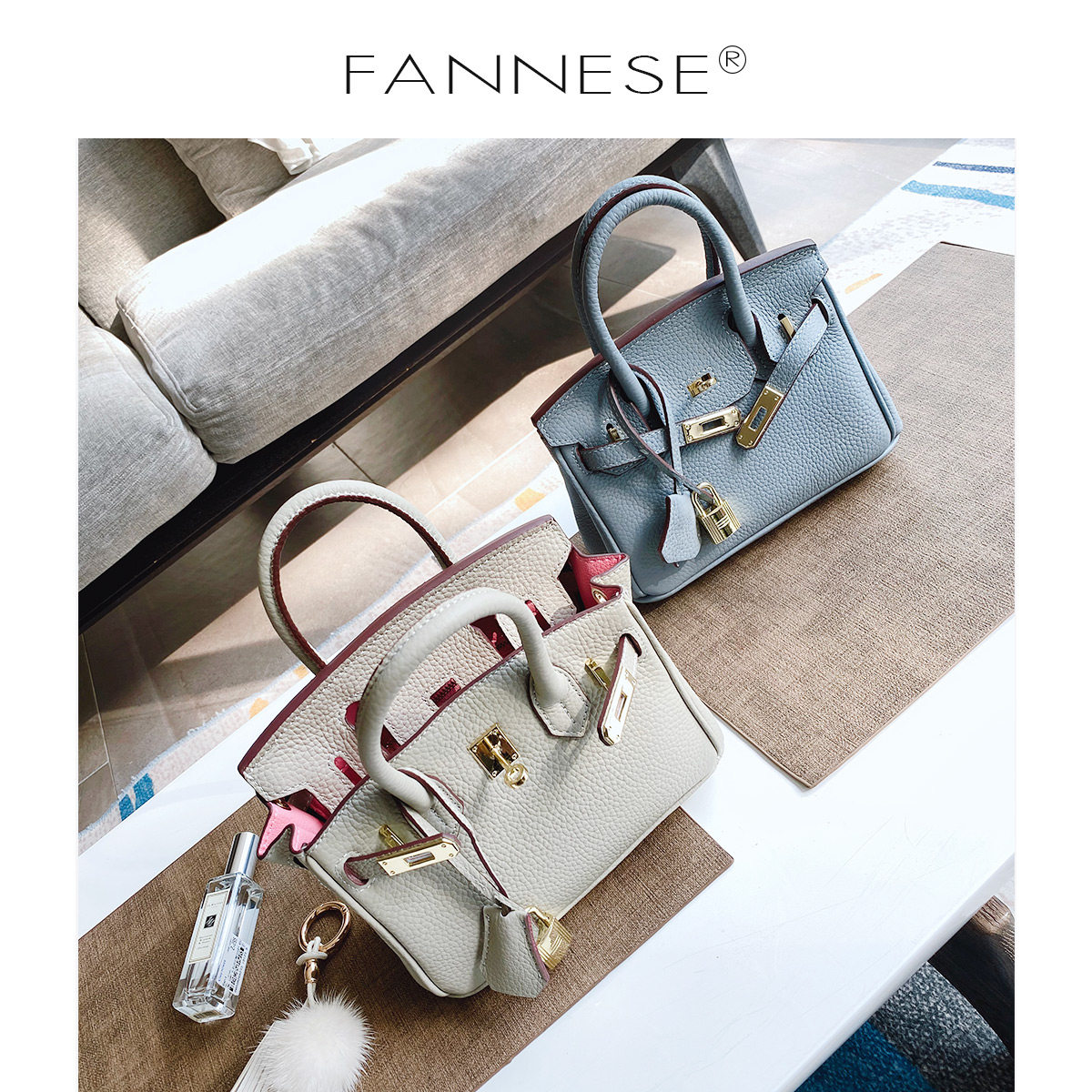 真皮迷你2021新款夏季荔枝纹铂金包 梵妮诗女士包袋