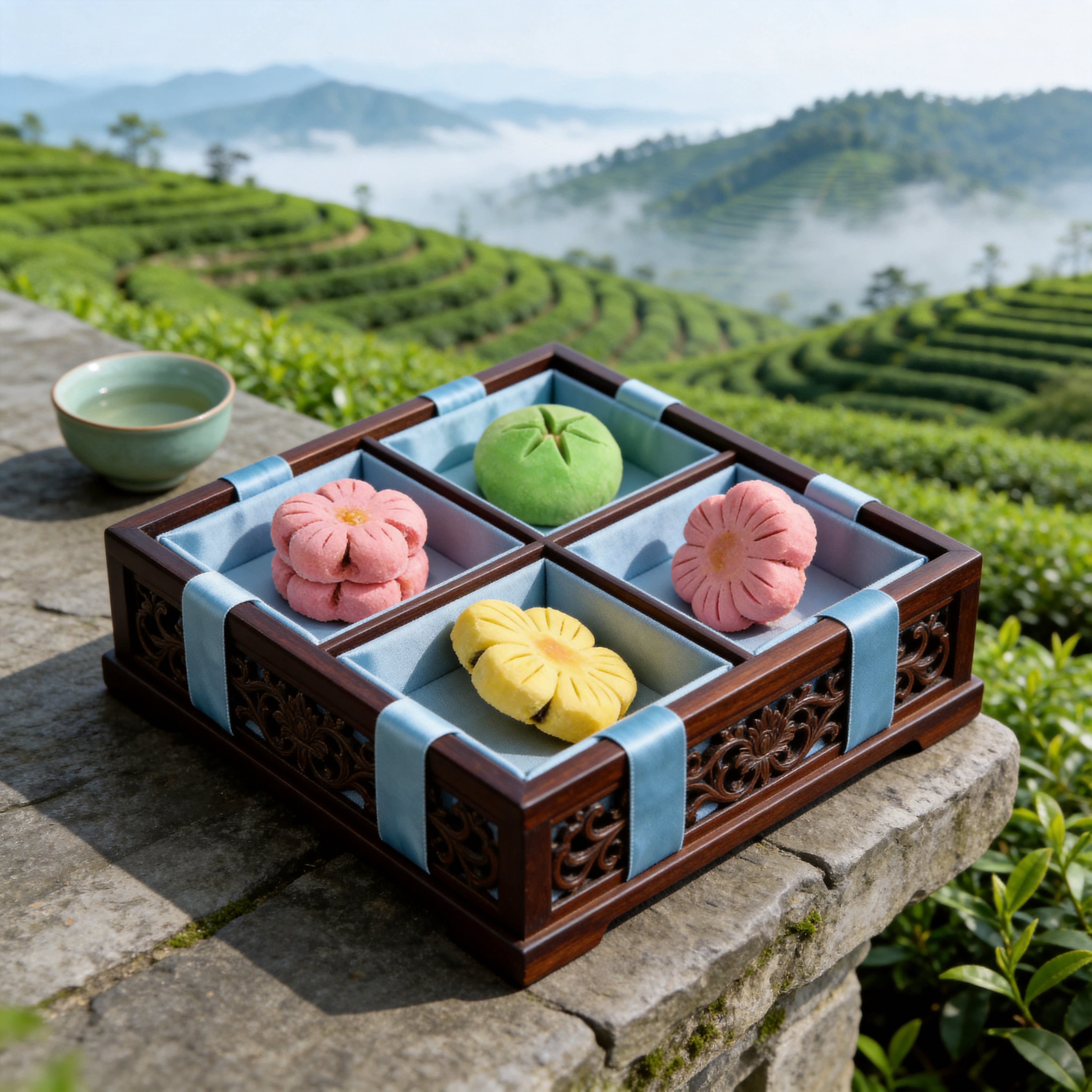 翠沁斋老字号中式糕点桃花酥新中式传统手工荷花酥婚庆彩虹酥颜值