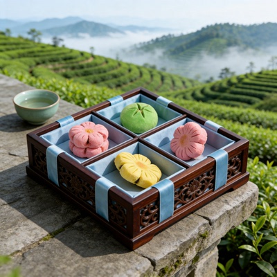 翠沁斋新手工桃花酥荷花酥