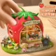 Zhiquwu Fruit Town diy hut handmade house mini miniature scene assembly model girl toy