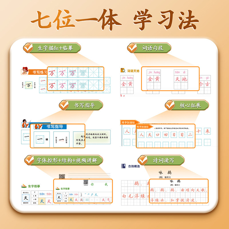 2025新版!人教版1-6年级语文练字帖课本同步小学生专用每日一练硬笔书法练习本教学好字一本通一二三四五六年级上册下册语文字帖,淘宝优惠券,粉丝福利购,淘宝优惠卷
